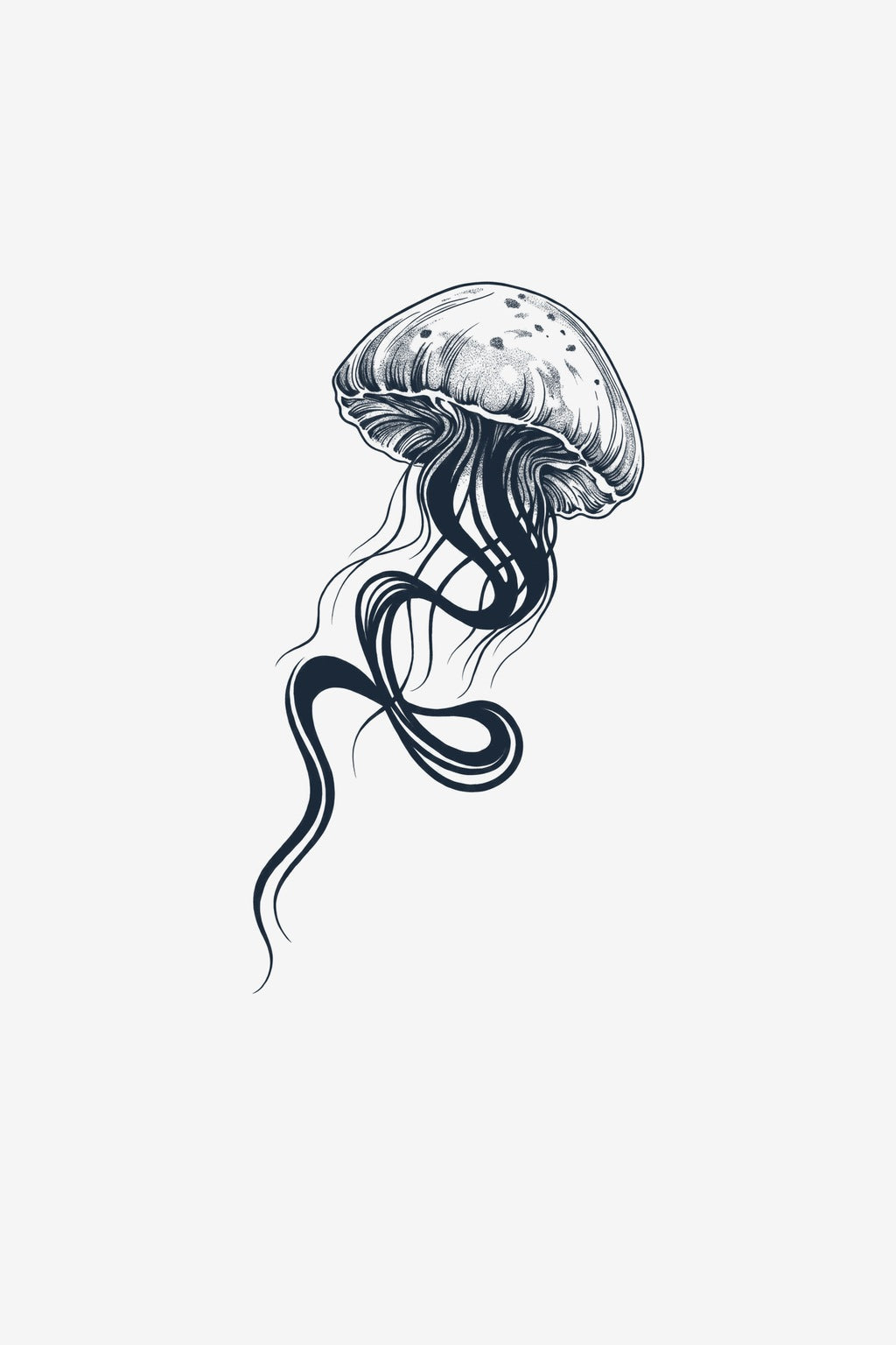 Meduza Abisală - tatuaj temporar Inklabs